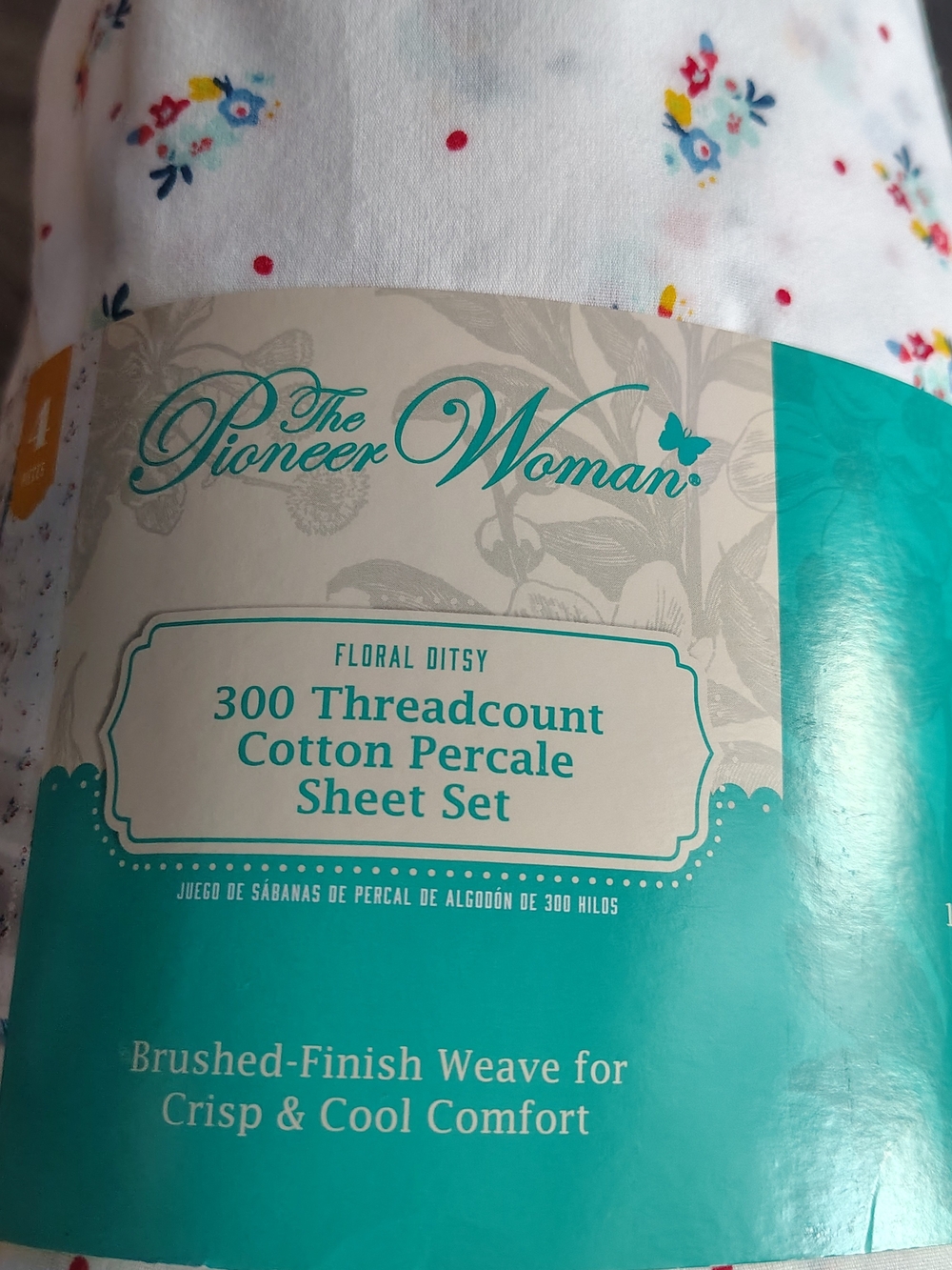 Pioneer Woman Ditsy Floral Full Size Sheet Set - Picture 3 of 5